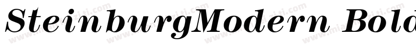 SteinburgModern Bold字体转换